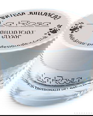 Gel de construcție autonivelantă pentru unghii La Rosa Profesionales, Clear Glass 30 ml