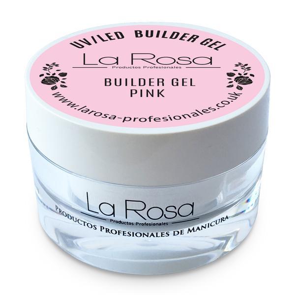 Gel de construcție autonivelantă pentru unghii La Rosa Profesionales, Pink Glass 30 ml
