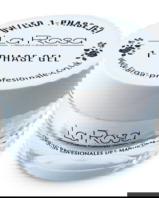 Gel de construcție autonivelantă pentru unghii monofazic La Rosa Profesionales, Clear 30 ml