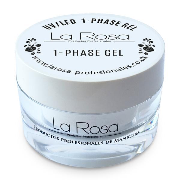 Gel de construcție autonivelantă pentru unghii monofazic La Rosa Profesionales, Clear 30 ml