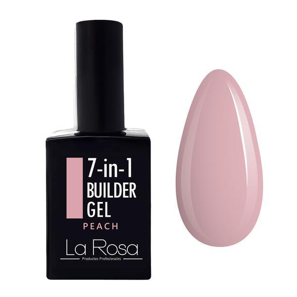 Gel de construcție autonivelantă pentru unghii 7în1 La Rosa Profesionales, peach 15 ml