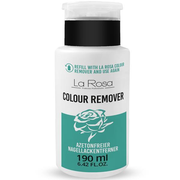 Dizolvant fără acetonă pentru îndepărtarea lacului de unghii La Rosa Profesionales, 190 ml