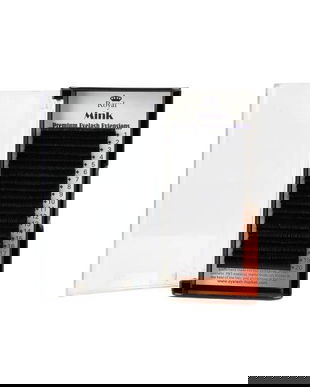 Extensii de gene Premium Royal Mink, Individuale, Curbură C, Grosime 0.18 mm, Lungime 10 mm, 20 r&acirc;nduri