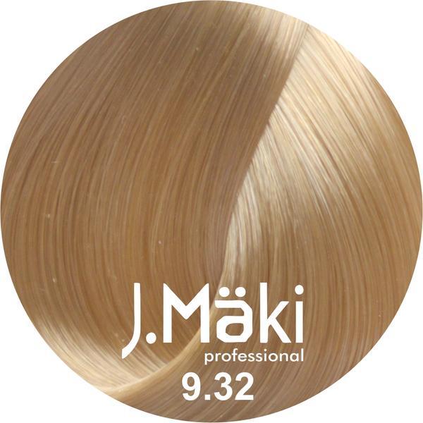 Vopsea de par J.Maki Professional 9.32 very light beige blonde, 60 ml