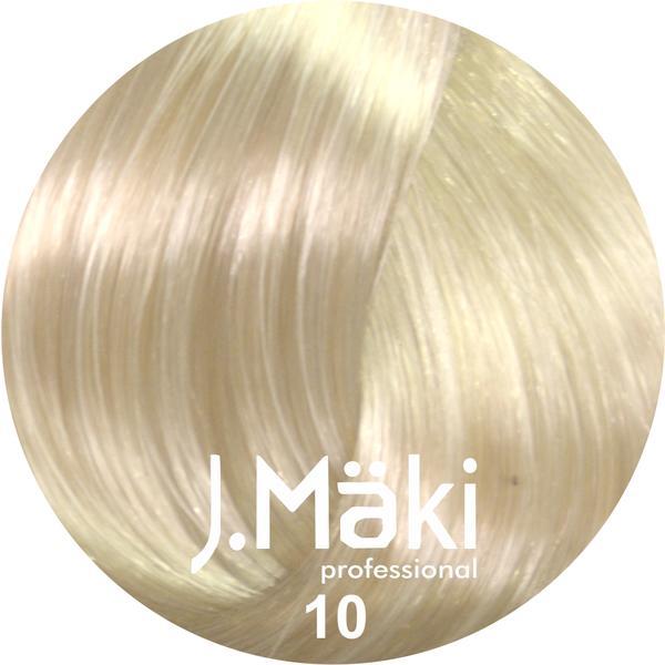 Vopsea de par J.Maki Professional 10 extra light blonde, 60 ml