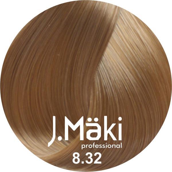 Vopsea de par J.Maki Professional 8.32 light beige blonde, 60 ml