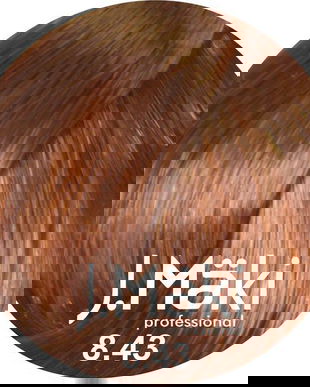 Vopsea de par J.Maki Professional 8.43 light golden copper blonde, 60 ml