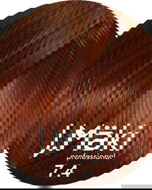 Vopsea de par J.Maki Professional 7.4 medium copper blonde, 60 ml