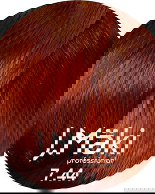 Vopsea de par J.Maki Professional 7.44 medium intense copper blonde, 60 ml