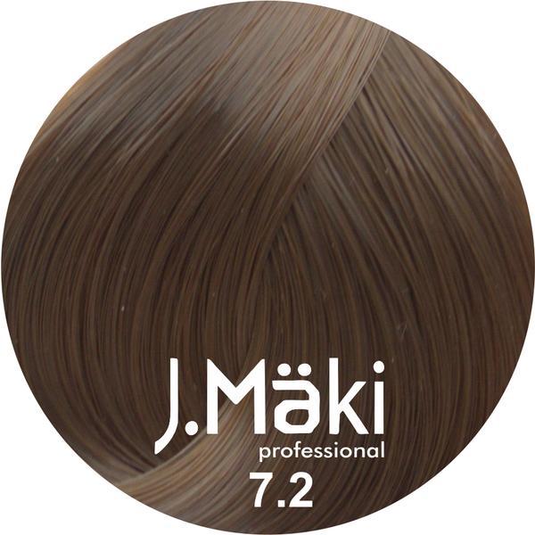 Vopsea de par J.Maki Professional 7.2 medium pearl blonde, 60 ml