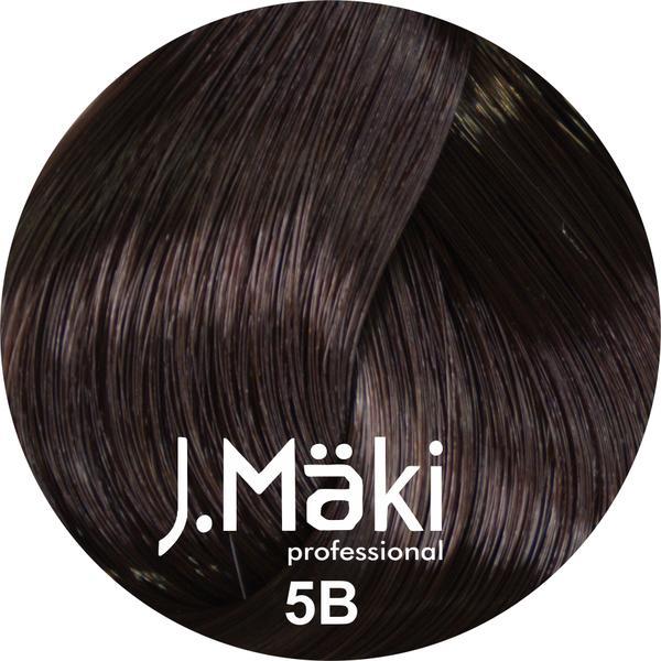 Vopsea de par J.Maki Professional 5B light cocoa brown, 60 ml