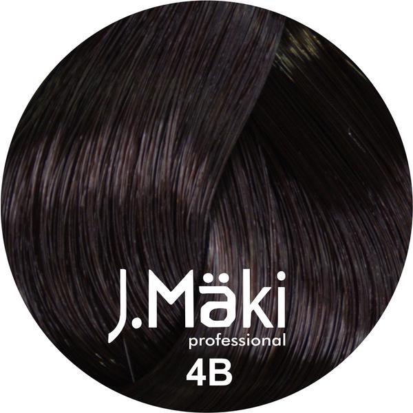 Vopsea de par J.Maki Professional 4B medium chocolate brown, 60 ml