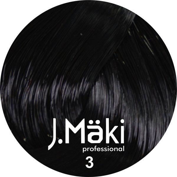Vopsea de par J.Maki Professional 3 dark brown, 60 ml