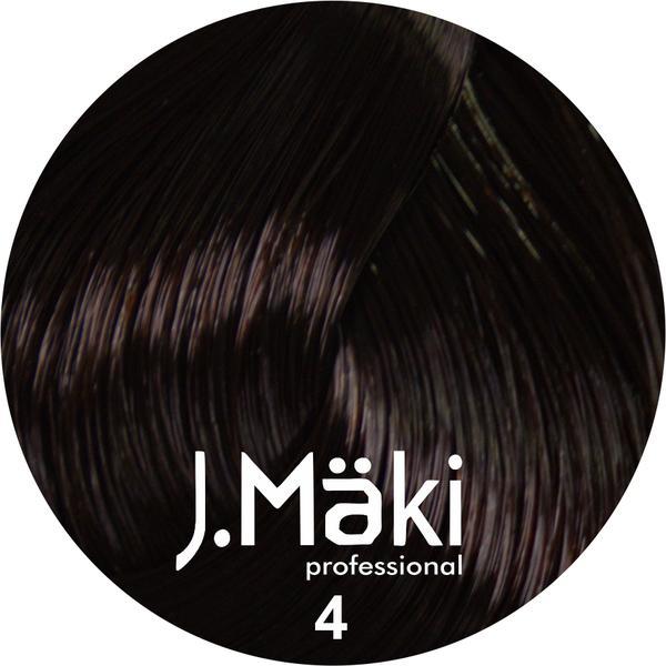 Vopsea de par J.Maki Professional 4 brown, 60 ml
