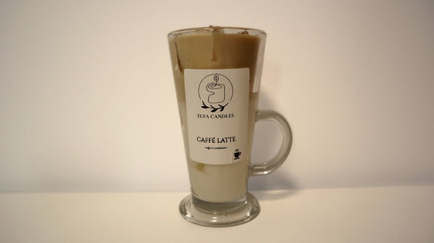 Caffe Latte - lumanare artizanala din ceara de soia