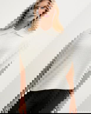 United Colors of Benetton poncho de lână culoarea bej, 1344DU01K