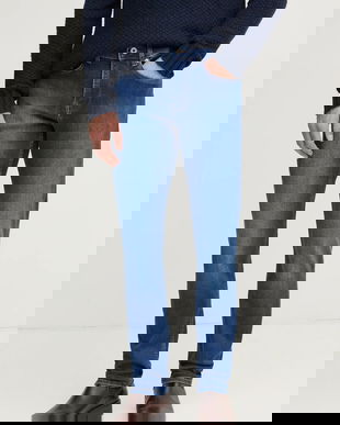 Pepe Jeans jeans SLIM JEANS HATCH bărbați, culoarea bleumarin, PM207388HX4