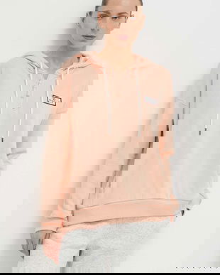 Rip Curl bluza femei, culoarea roz, cu glugă, cu imprimeu