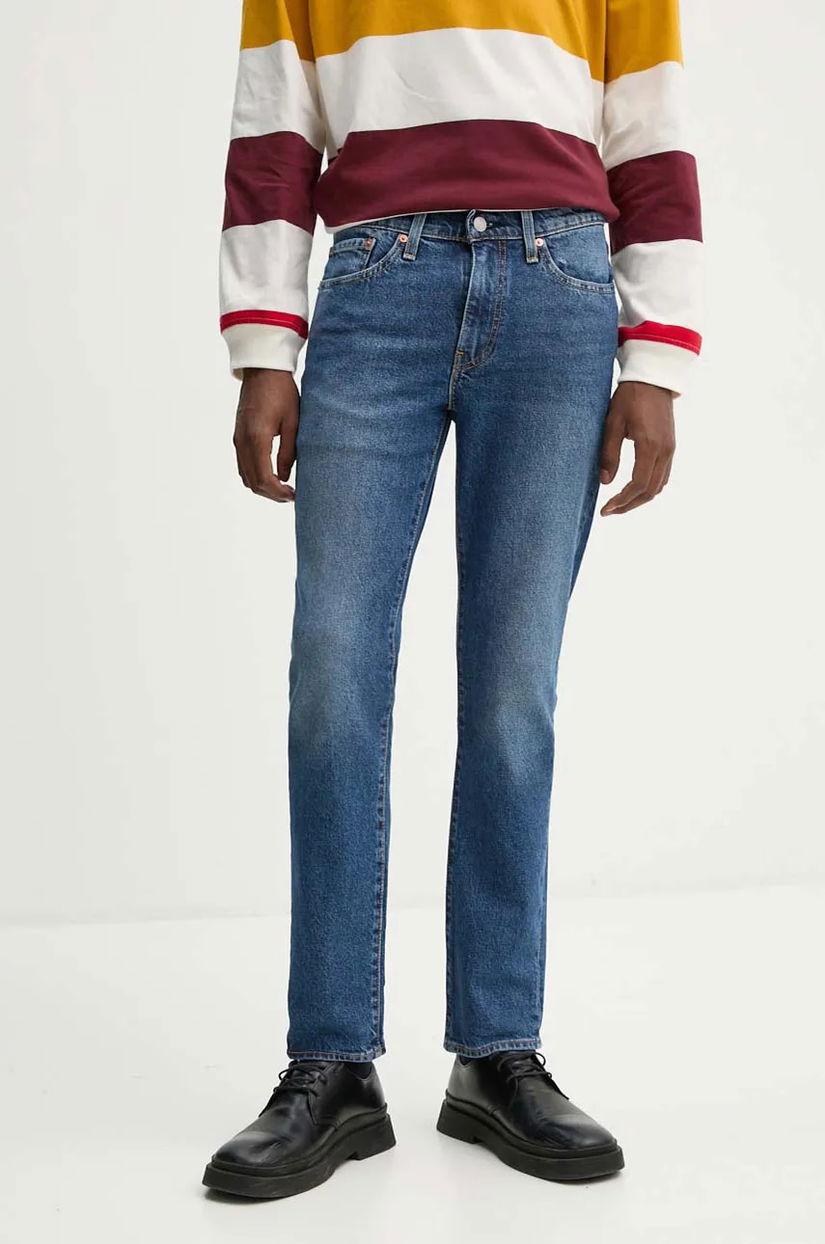 Levi's jeansi 511™ SLIM barbati, culoarea albastru marin 04511