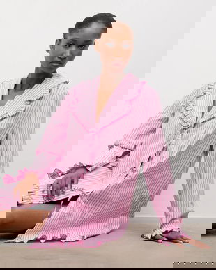 Answear.LAB camasa de noapte culoarea roz