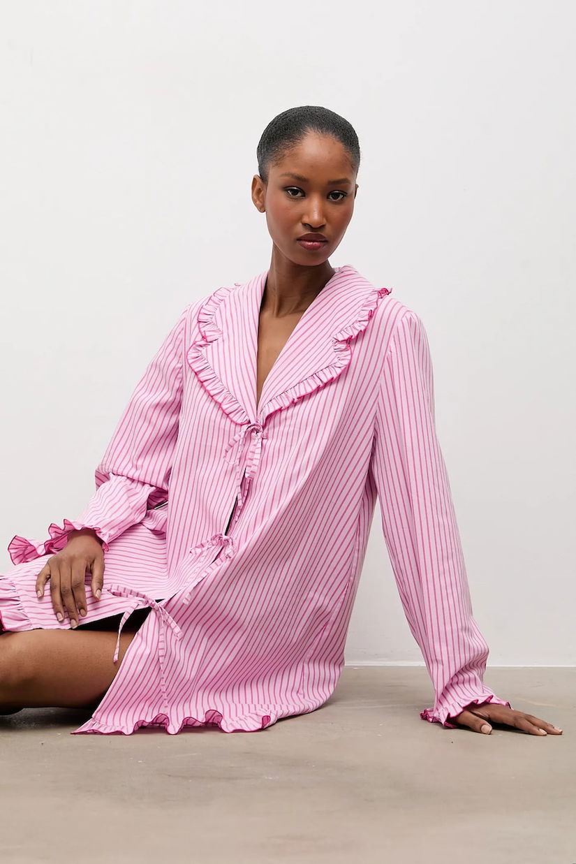 Answear.LAB camasa de noapte culoarea roz