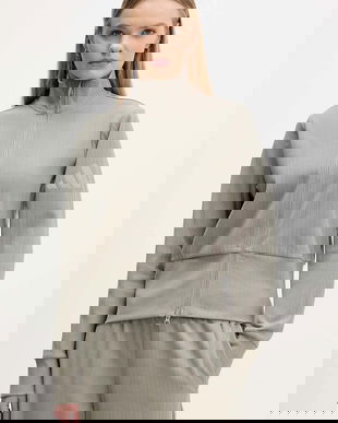 adidas bluză All Szn Winterized culoarea verde, uni, JW7435