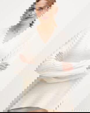 United Colors of Benetton pulover din amestec de lână culoarea bej, 1244D403A