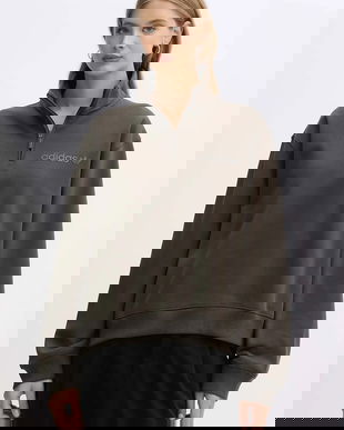 adidas Originals bluză Essentials culoarea verde, uni, JW1025