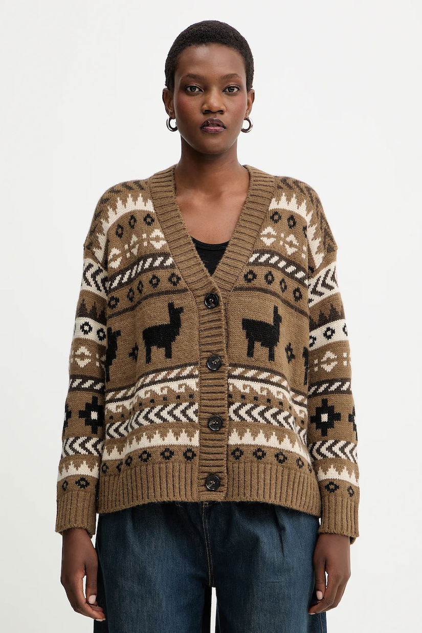 Weekend Max Mara cardigan de lână OVATTA culoarea verde, 2525346092600