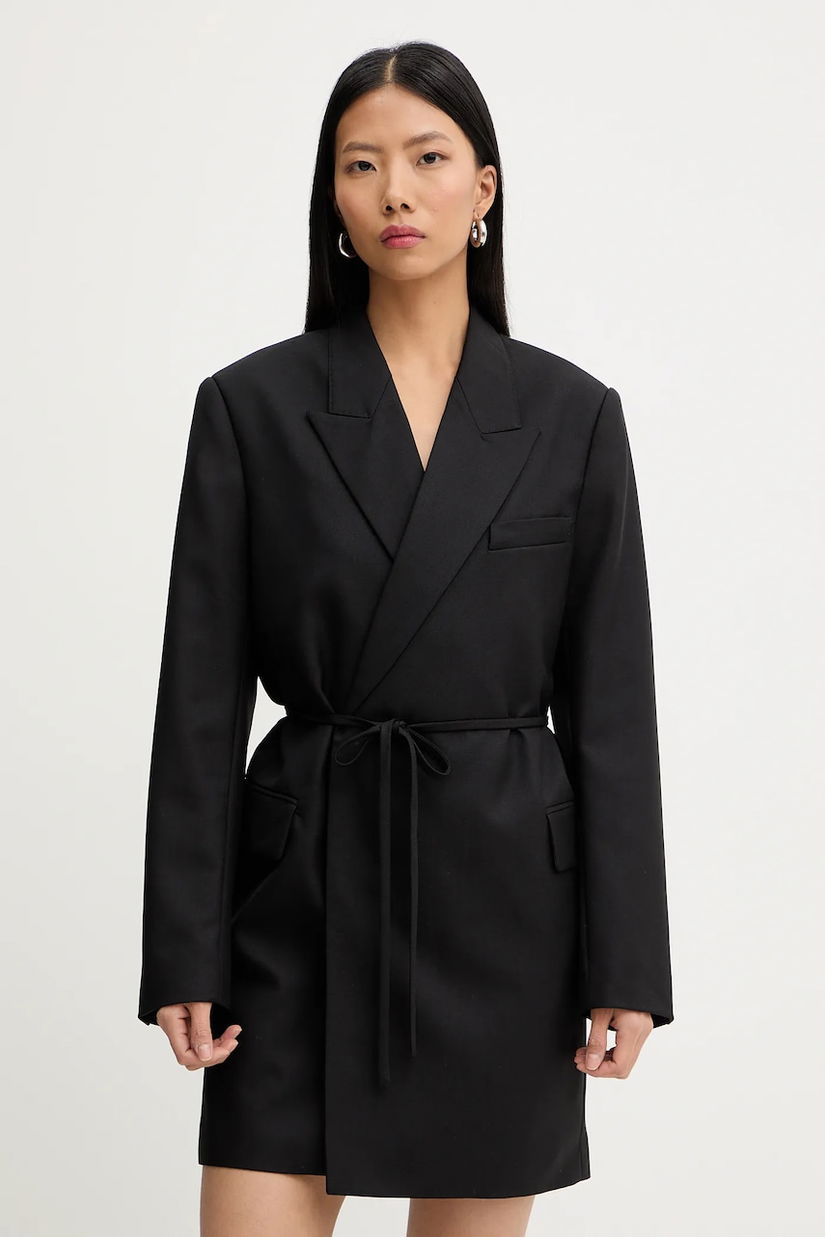 G-Star rochie cu lână culoarea negru, mini, drept, D28041-E200