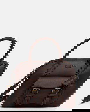 Marc O'Polo poșetă de piele culoarea maro, 5000009169