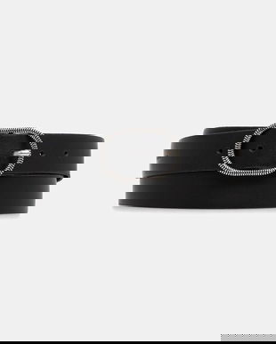 Sisley curea de piele culoarea negru, 6R3NWL032