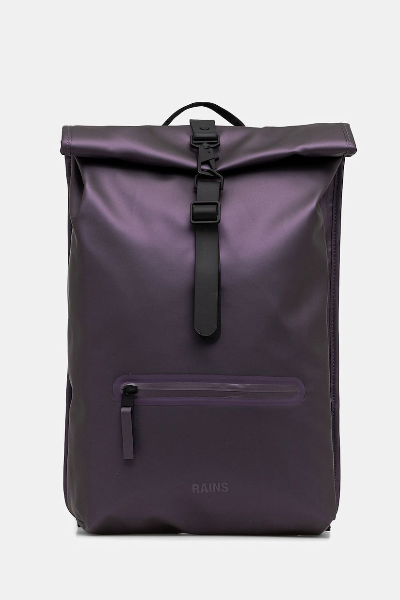 Rains rucsac 13320 Rolltop Rucksack W3 culoarea violet, mare, uni, 13320