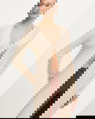 Morgan cardigan culoarea auriu, light, MIRZOU