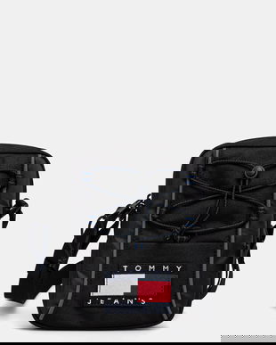 Tommy Jeans borsetă culoarea negru, AM0AM13882