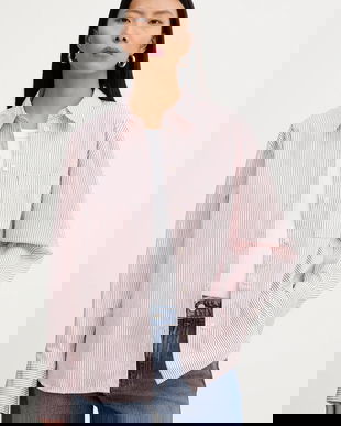 Marc O'Polo cămașă din bumbac culoarea alb, cu guler clasic, relaxed, 600081342009