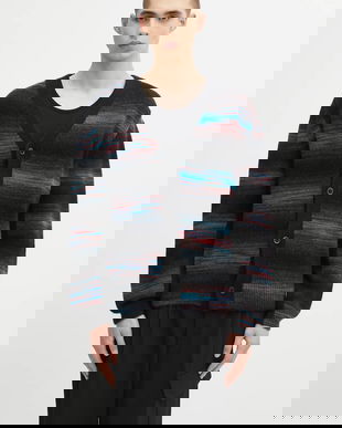 Paul Smith cardigan din amestec de lână culoarea negru, M1R-568Z-T02830