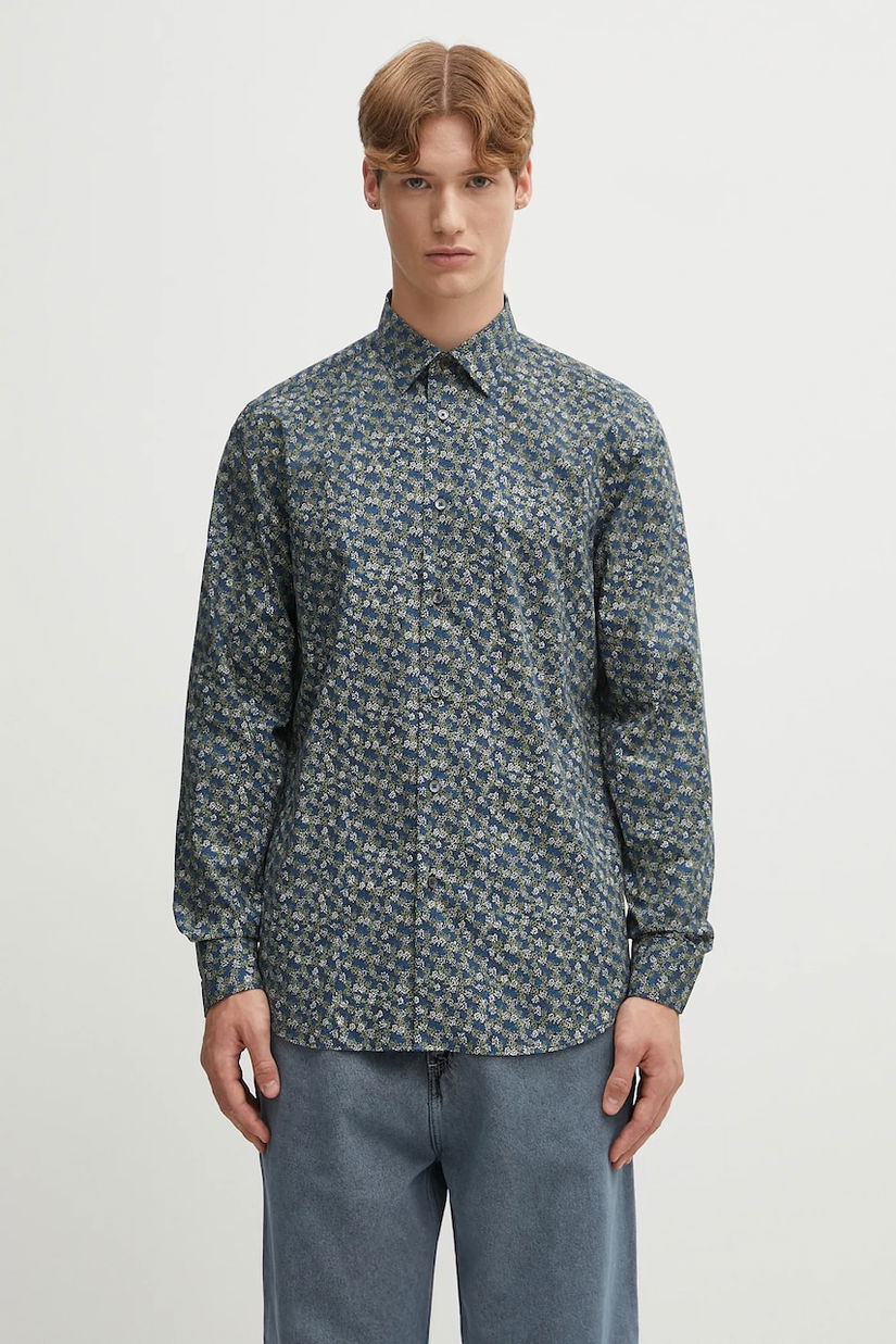 Paul Smith cămașă din bumbac culoarea bleumarin, regular, M1R-800P-T02750