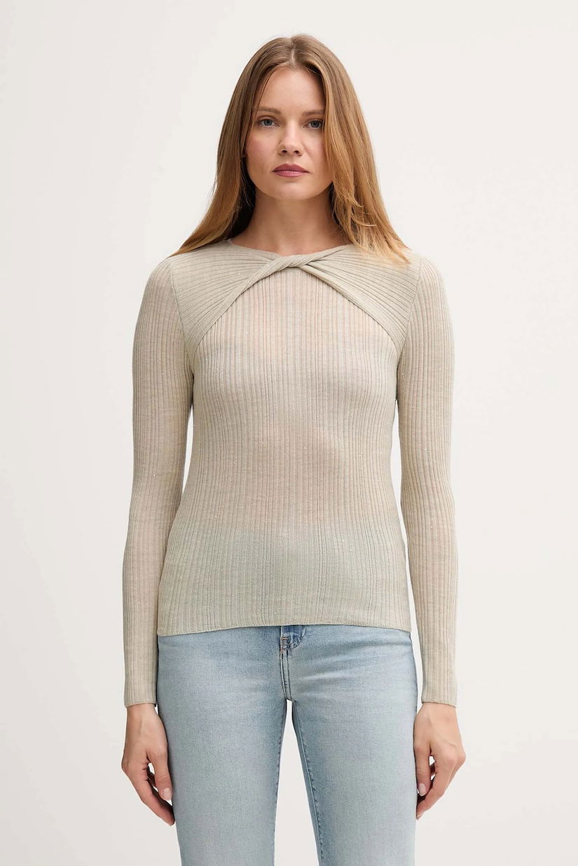 Hoss Intropia pulover de lână culoarea verde, light, 6382015