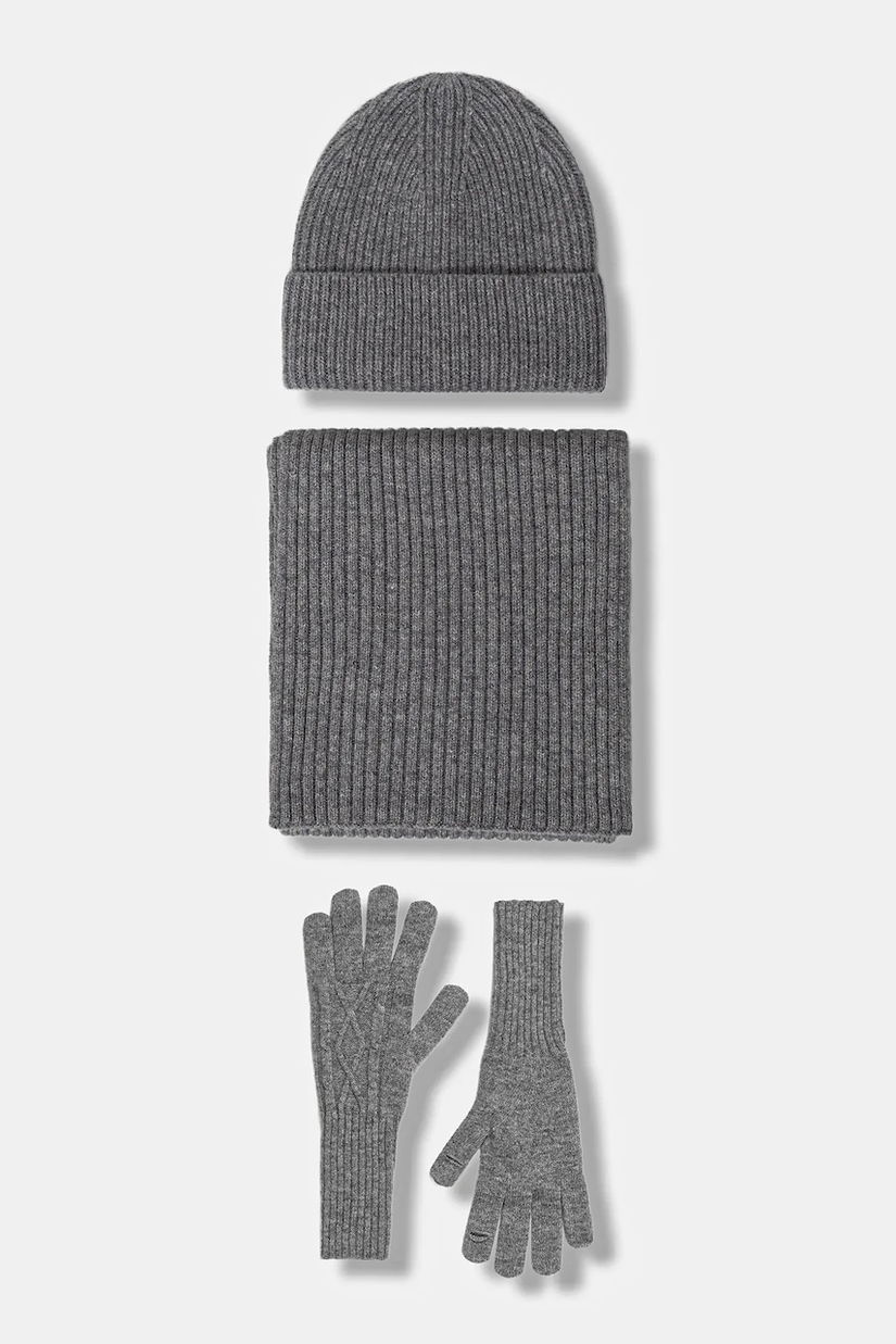 Answear.LAB compleu din lana culoarea gri