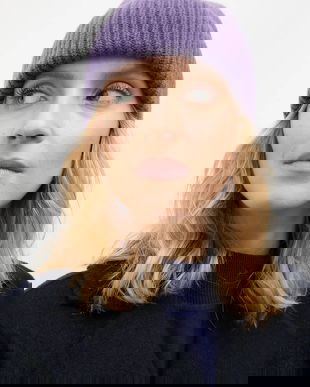 Answear.LAB caciula de lana culoarea violet