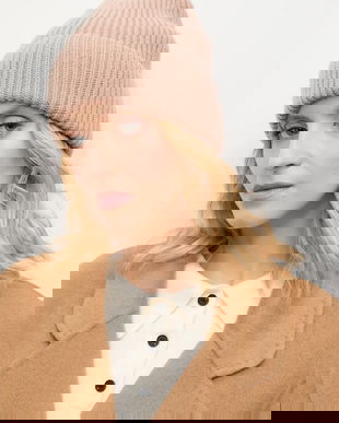 Answear.LAB caciula de lana culoarea bej