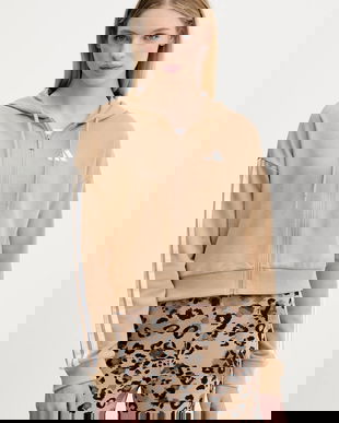 adidas bluză 3-Stripes culoarea verde, cu glugă, cu imprimeu, JY3133