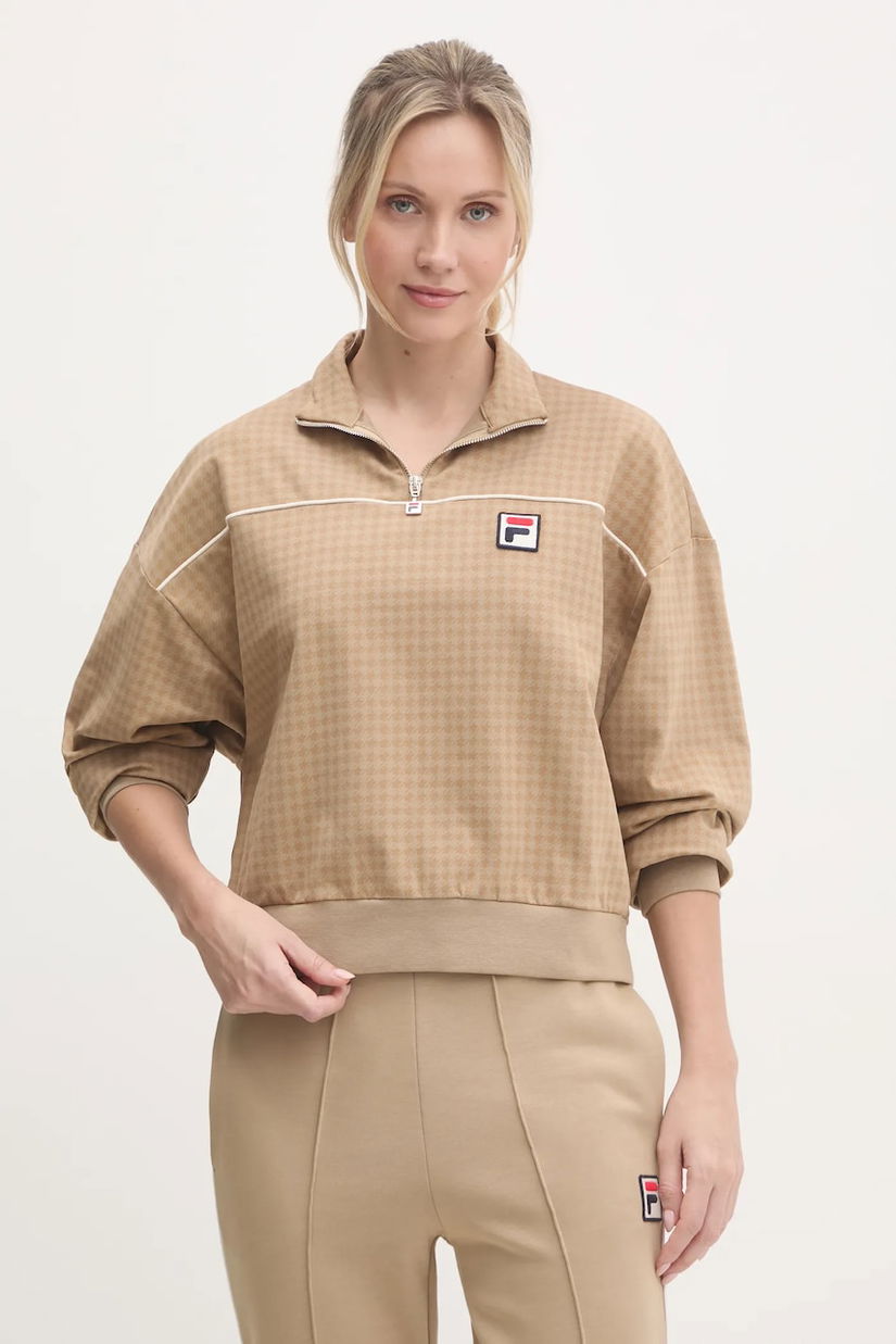 Fila bluza Liebau femei, culoarea verde, modelator, FAW0879