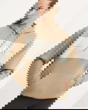 Puma bluza femei, culoarea verde, cu glugă, modelator, 681540