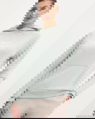 Helly Hansen bluza femei, culoarea verde, cu glugă, cu imprimeu, 54239