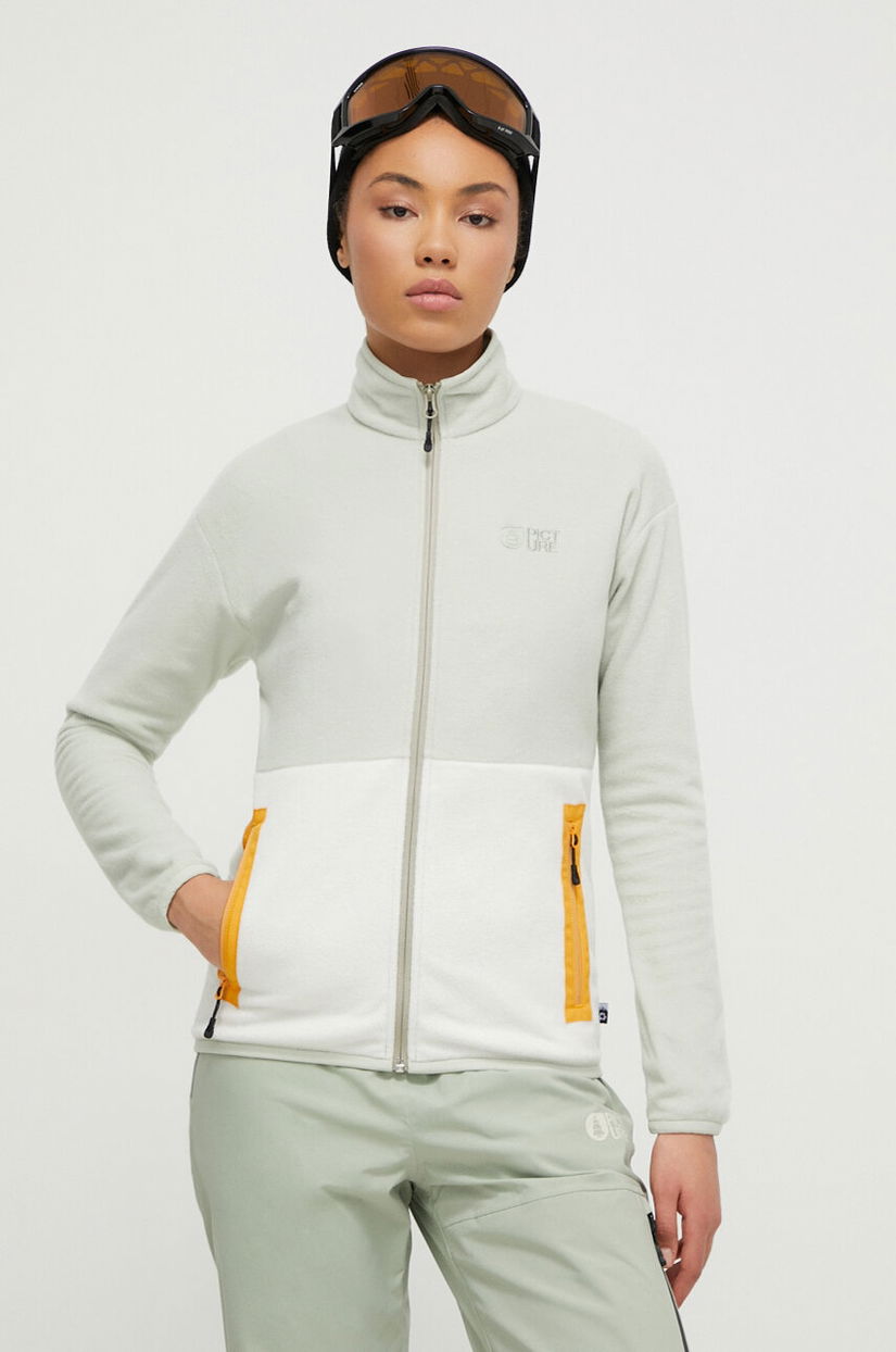 Picture hanorac Teddie culoarea verde, modelator