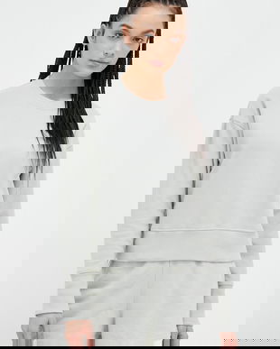 Casall hanorac de bumbac femei, culoarea verde, neted