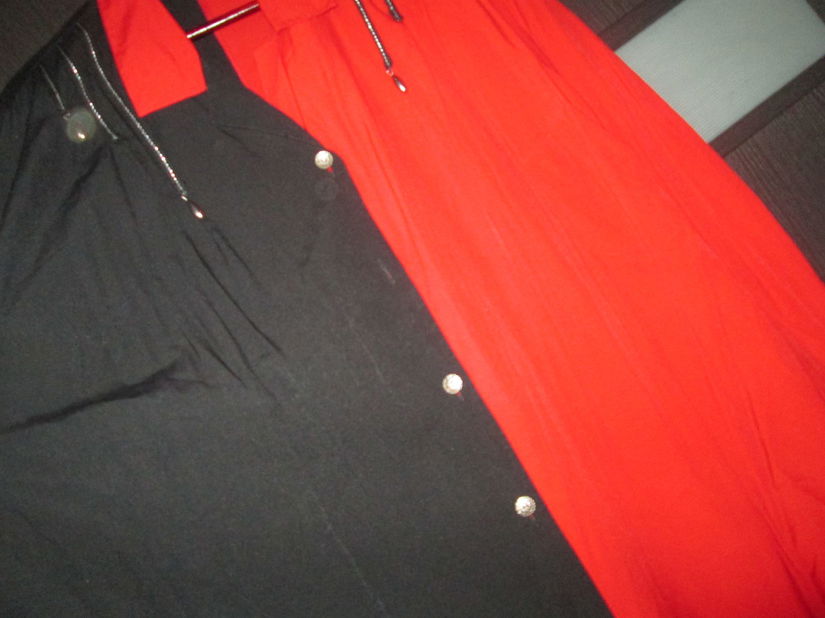 camasa rosu/negru dame 58/60