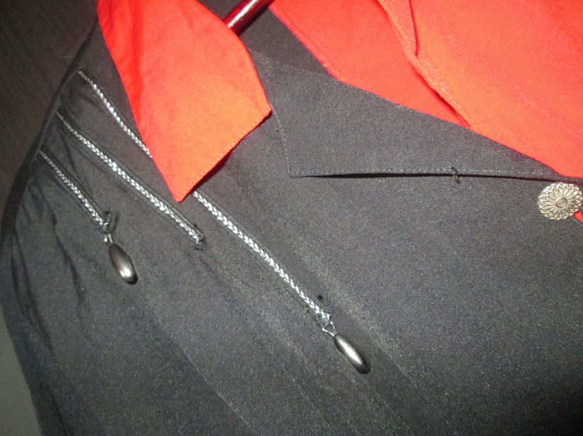 camasa rosu/negru dame 58/60